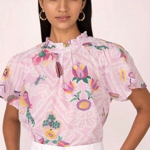 Banjanan Cotton Voile Shortsleeved Blouse Medium